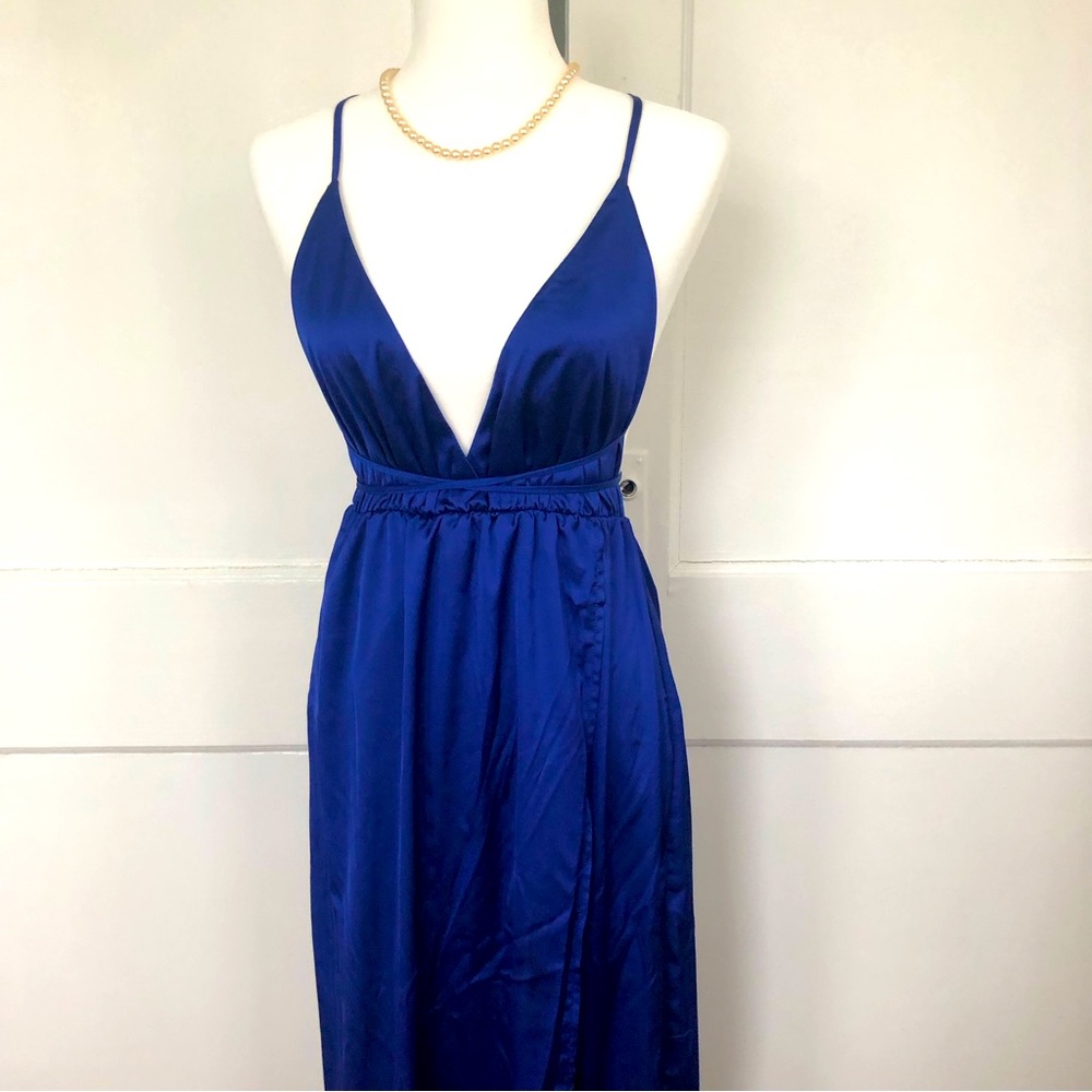 Elegant Blue Women's Dress